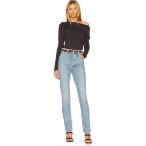 Agolde Freya Slim High Rise Straight in Jargon